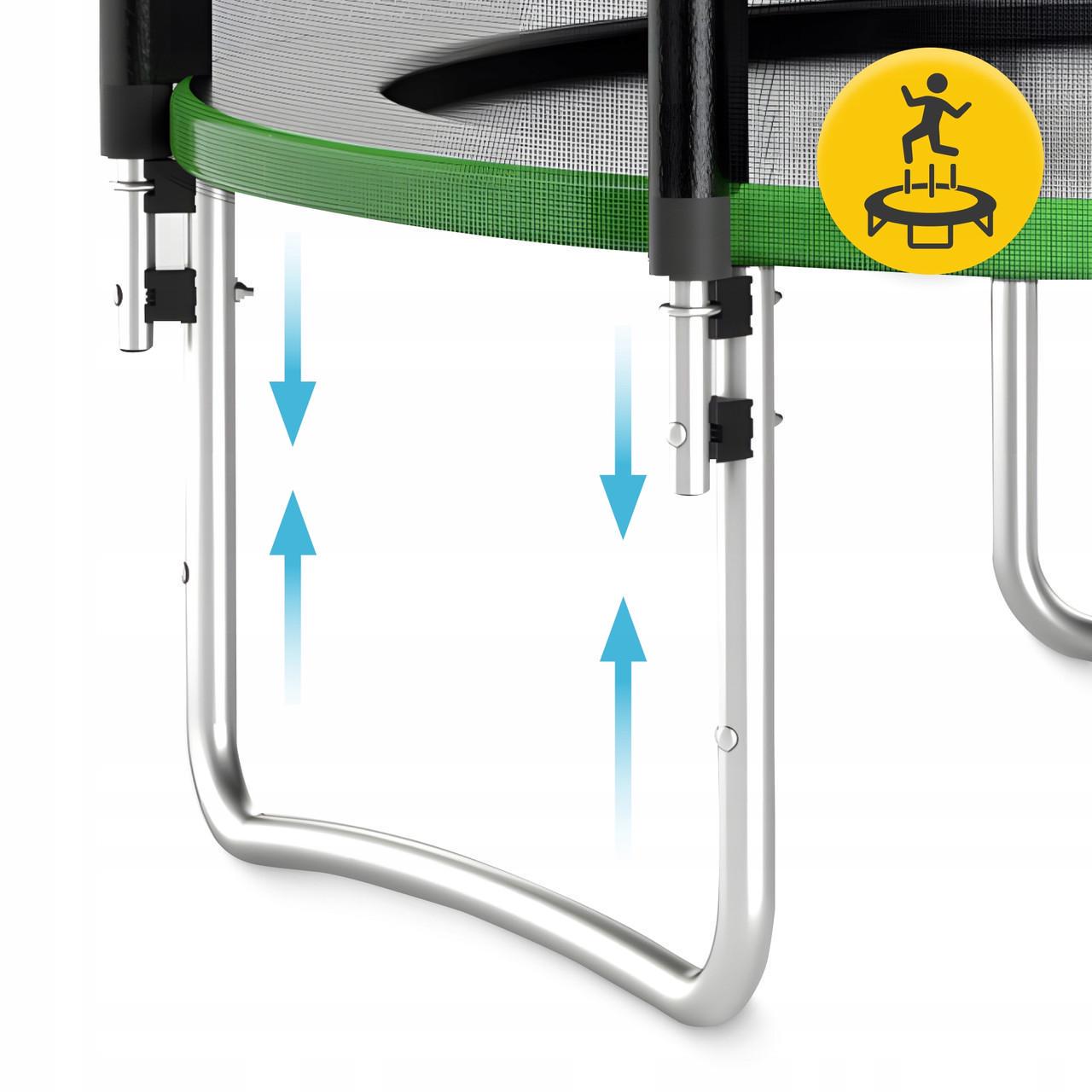 Батут с наружной сеткой 4FIZJO Classic 10FT 312 см Black/Green (P-5907739314130) - фото 2 Батут с наружной сеткой 4FIZJO Classic 10FT 312 см Black/Green (P-5907739314130) - фото 2