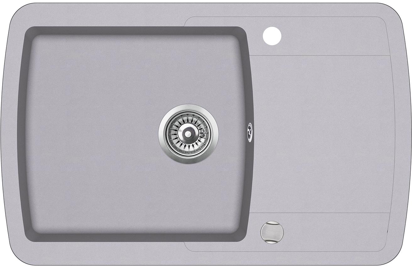 Мийка кухонна Aquasanita Lira SQL101AW з сифоном 202 Alumetallic (AQ-T1)