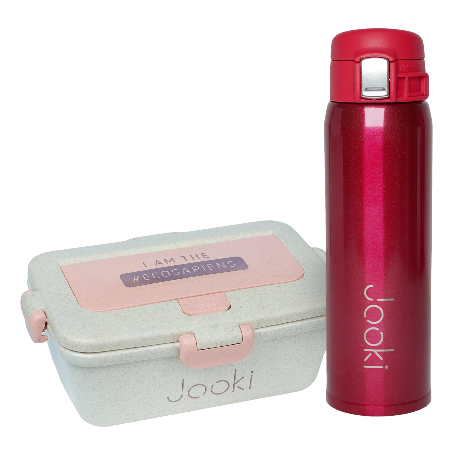 Ланч набор Jooki EcosapiensRR Красый (ddd4e580)