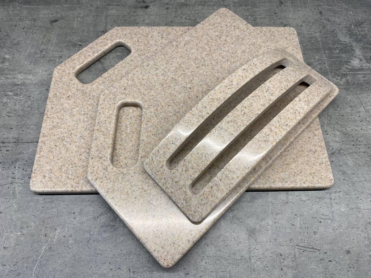 Набір дощок кухонних Navajo із штучного каменю на підставці 2 шт. (222) - фото 3 Набір дощок кухонних Navajo із штучного каменю на підставці 2 шт. (222) - фото 3