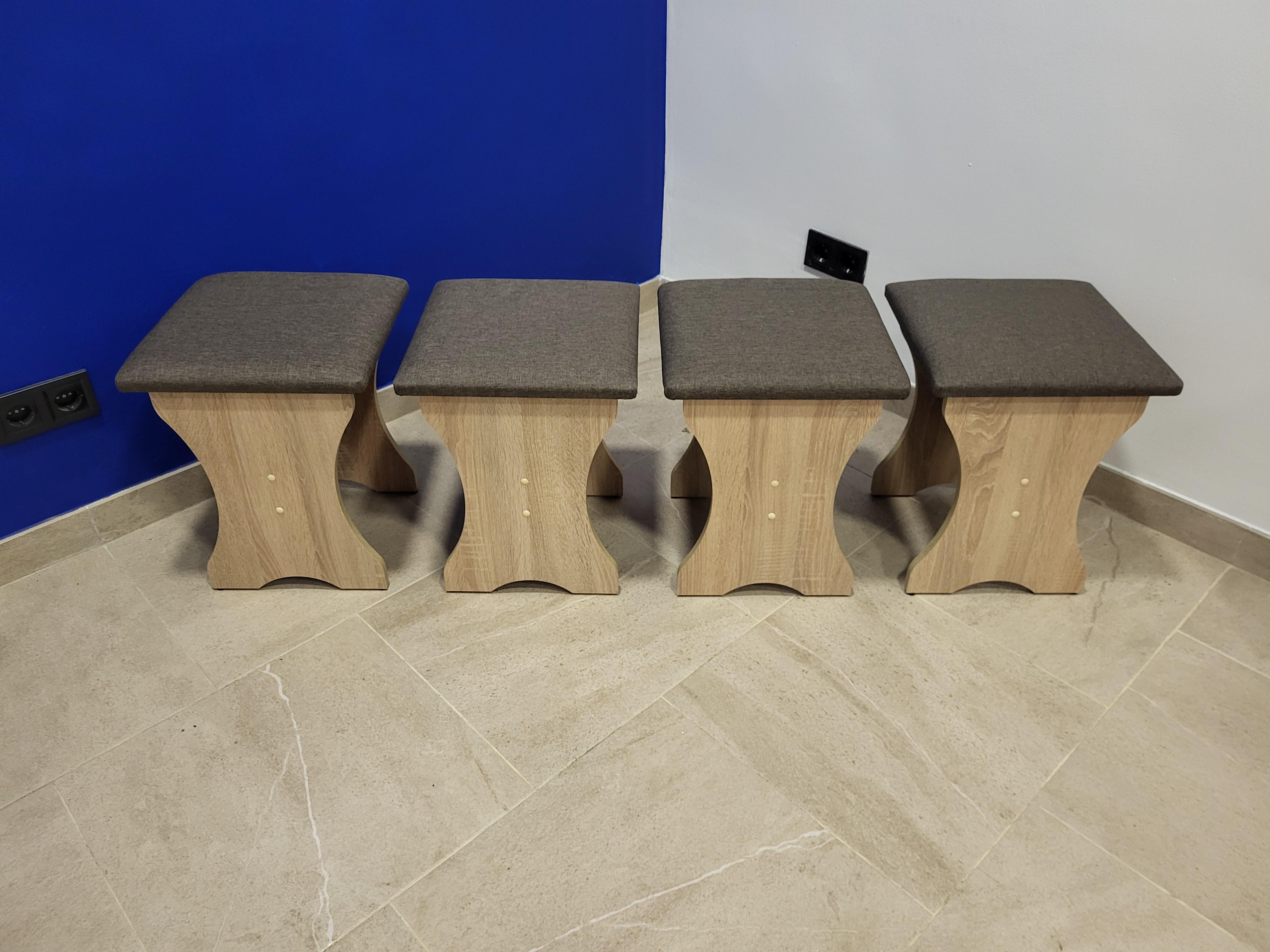 Комплект табуретов Семейный 35х35х44 см 4 шт. Дуб Сонома/Дорандо (TTTT-DS-D)