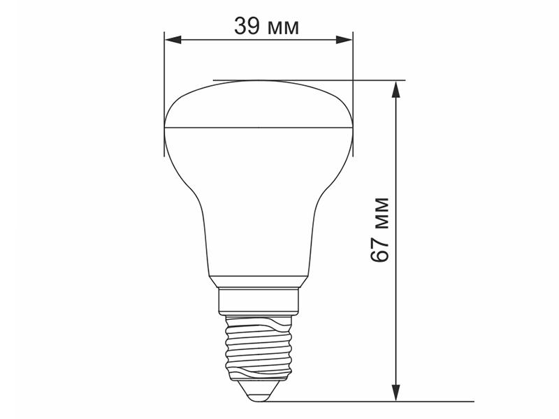 Светодиодная лампа Videx R39e 4W E14 3000K 220 V (VL-R39e-04143) - фото 3