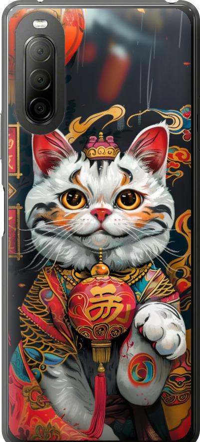 Чехол на Sony Xperia 10 II China Cat v2 (6135u-2528-42517)