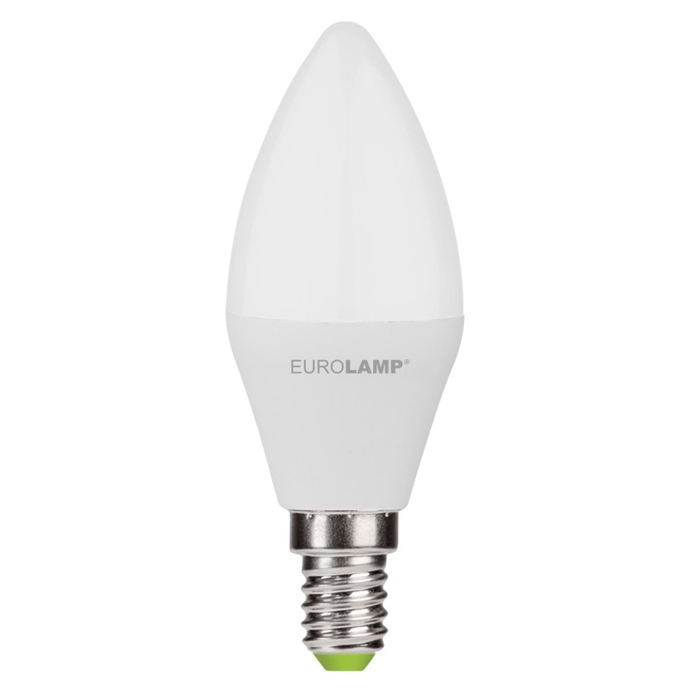 Лампа LED Eurolamp Свеча Эко 8W E14 3000K (36486160)