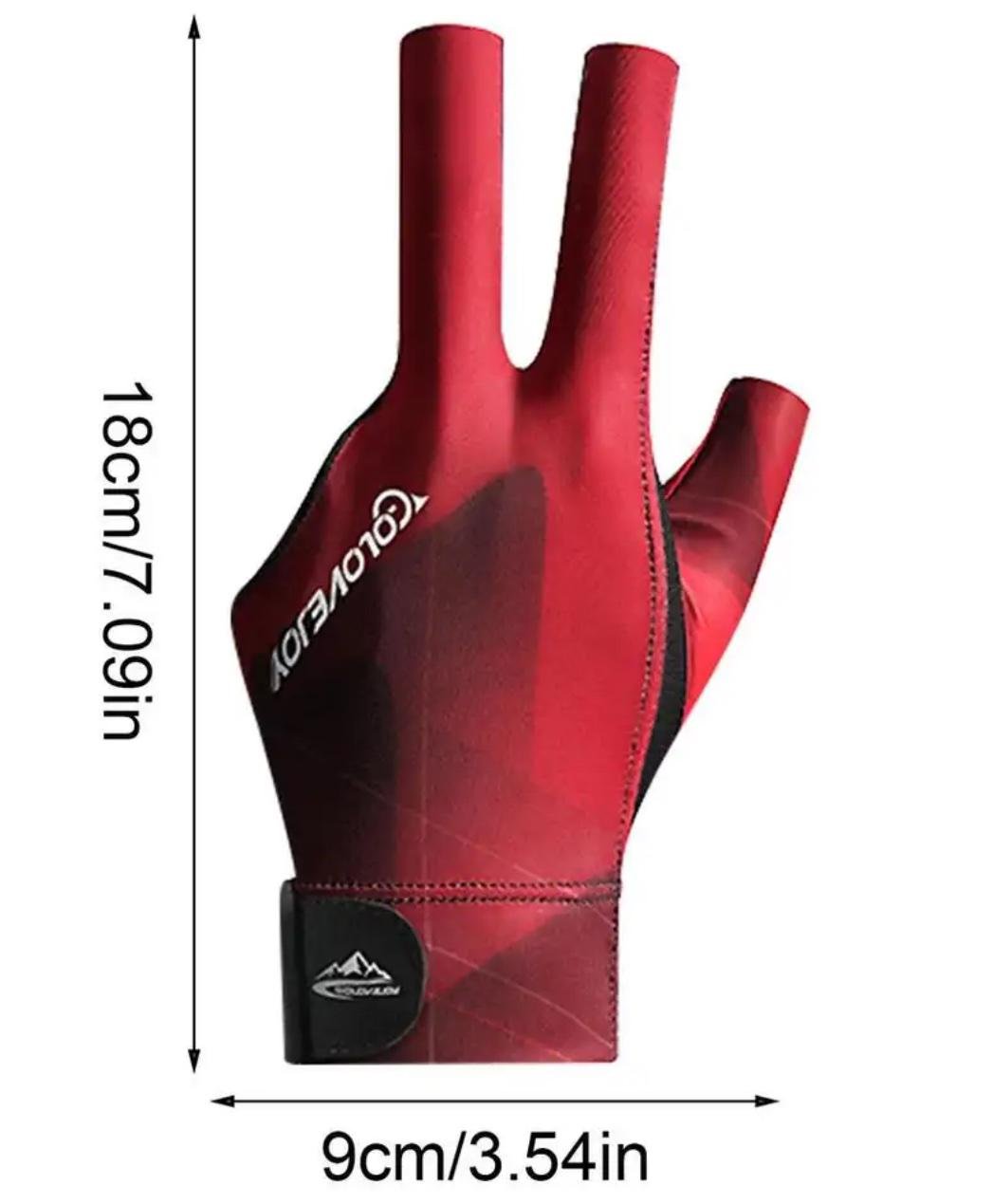 Перчатка для бильярда GO LOVE JOY 1 шт. Красный (981) - фото 2