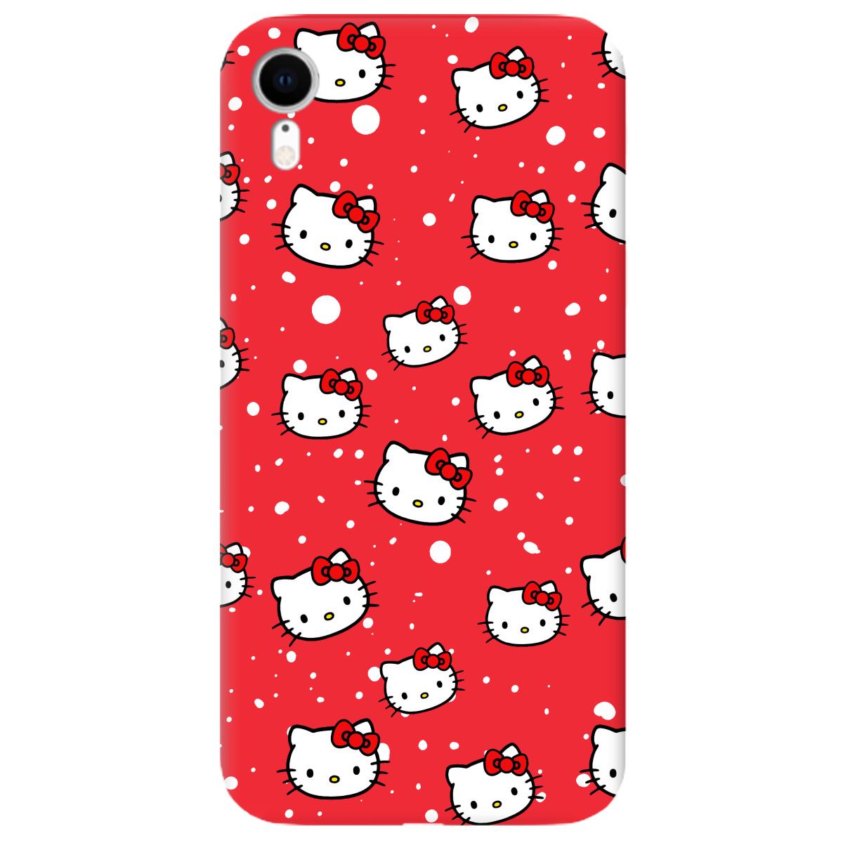 Силиконовый чехол Zorrov для Apple iPhone XR - Hello Kitty (11160060259116471)