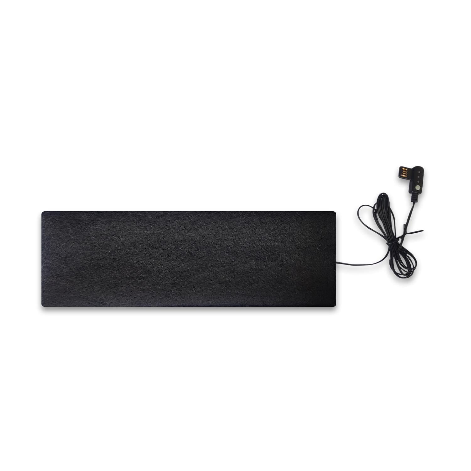 Килимок з підігрівом електричний на шнурі USB від Power bank і розетки 10,5х30,5 см Чорний (T-15 №3) Килимок з підігрівом електричний на шнурі USB від Power bank і розетки 10,5х30,5 см Чорний (T-15 №3)