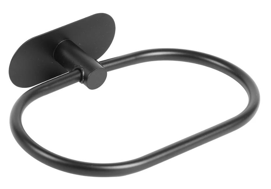 Вішалка-кільце для рушників 20х13 см Black (R38269)