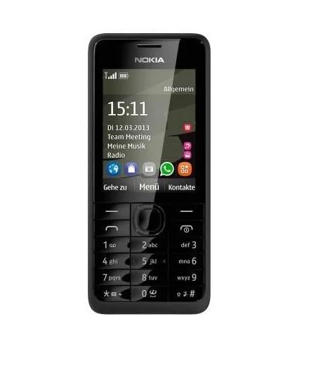 Мобільний телефон Nokia 301 2,4" 3,2 Мп 1200 мАч Black