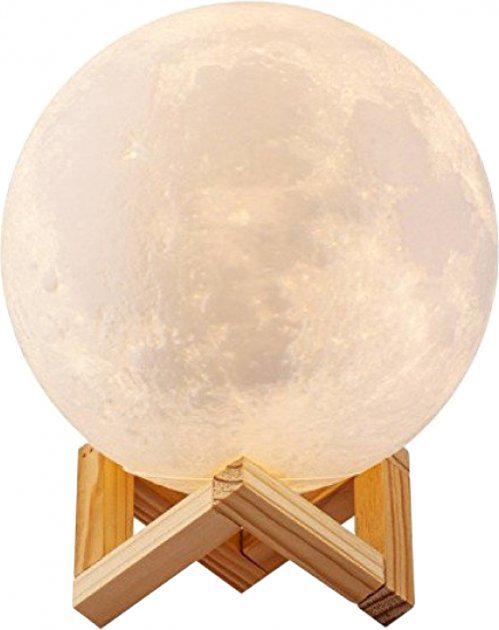 Настольный аккумуляторный светильник Magic 3D Moon Lamp