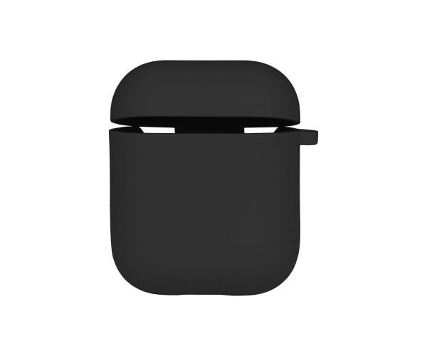 Чохол Silicone Case with microfibra для Airpods 1/2 Black - фото 1