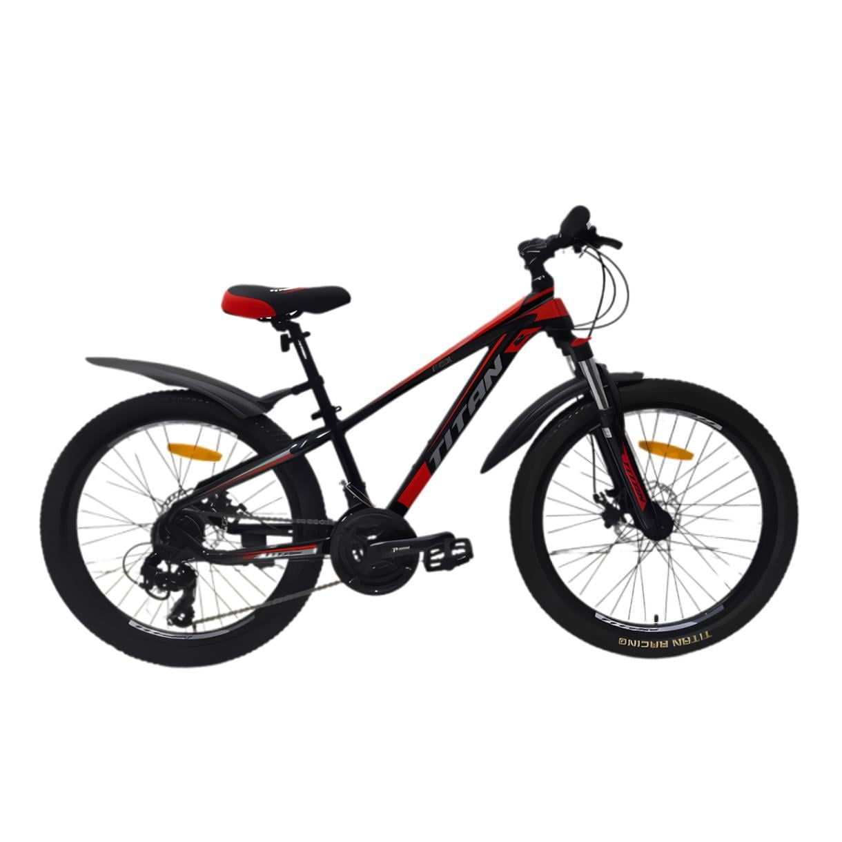 Велосипед Titan FOX 24" 12" Чорний/Червоний (420)
