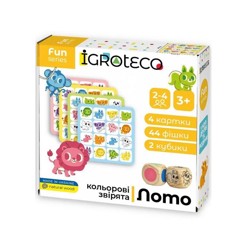 Игра настольная Igroteco Умное Лото Цветные зверьки (SR-113-N-1417)