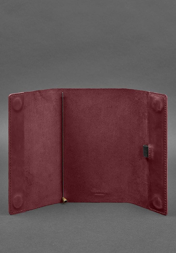 Блокнот шкіряний Софт-бук 7.0 Crazy Horse Бордовий (A-026792) - фото 2