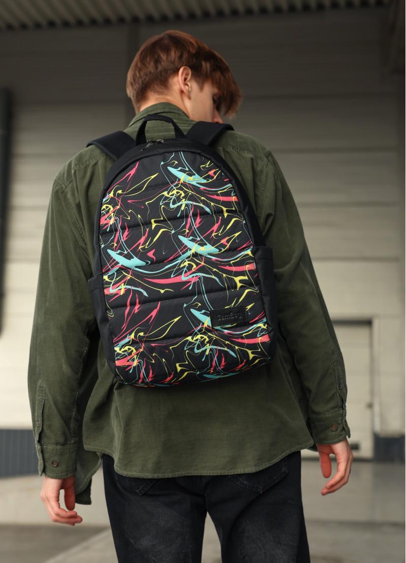 Рюкзак чоловічий Sambag Zard LRT Чорний Abstract (24238611)
