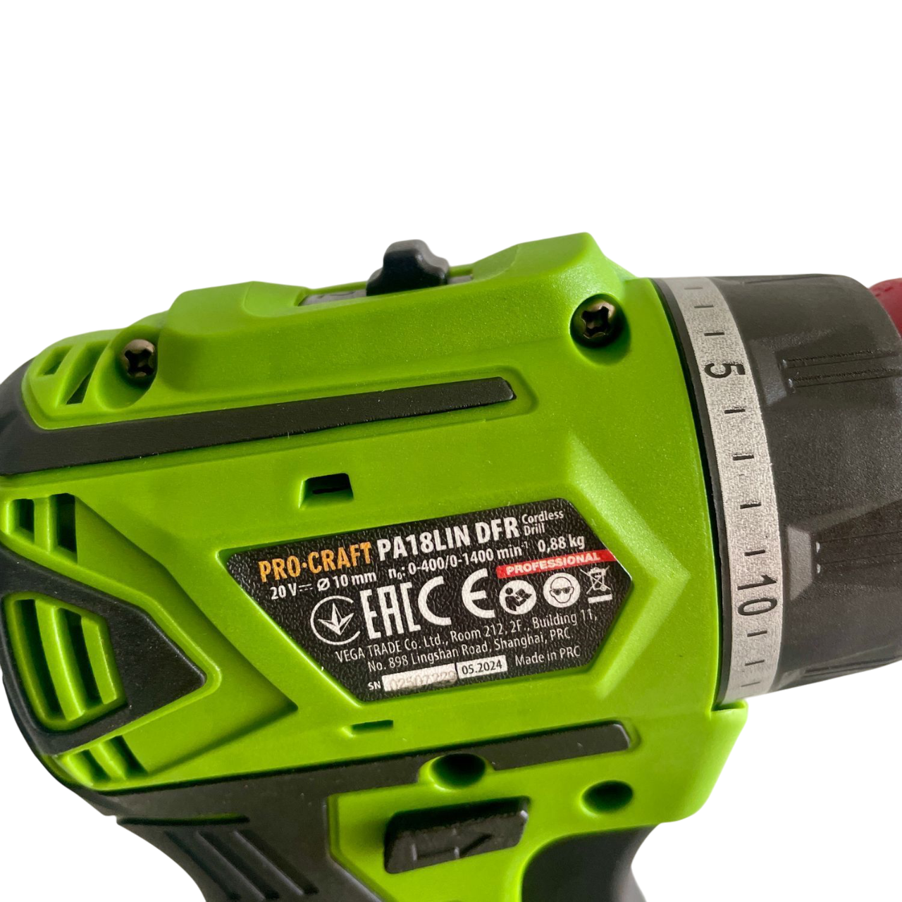 Шуруповерт акумуляторний ProCraft PA18LiN DFR з 1 акб та зп (001813) - фото 4