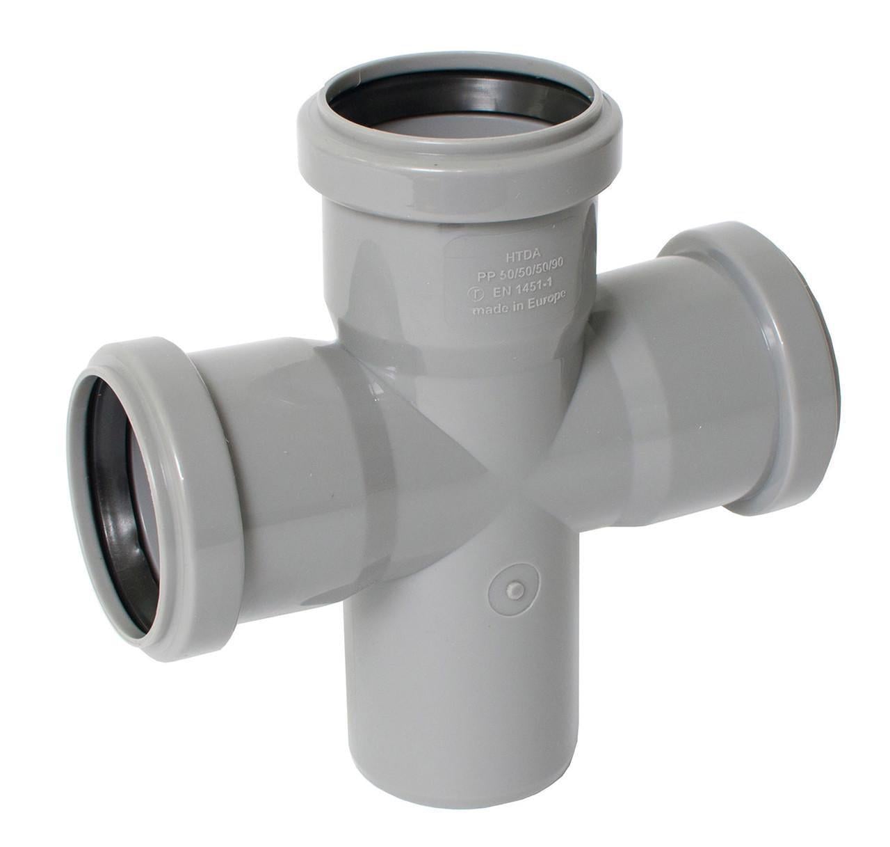 Крестовина внутренней канализации Grandi d 50/50/50 мм 90° 1/120 (Х-50/90)