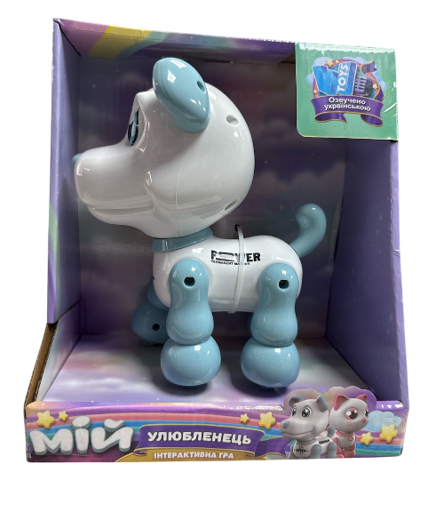 Інтерактивна тваринка WToys Мій улюбленець 40986 українською мовою сенсорний датчик підсвічування пісні та фрази ходить в коробці
