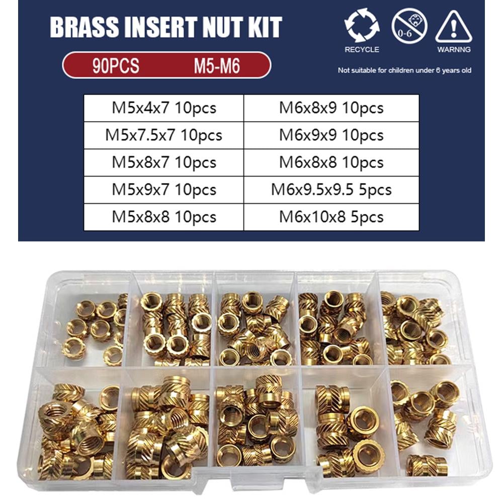 Гайки латунные Spec М5/М6 90 шт. (SP-067790) - фото 2 Гайки латунные Spec М5/М6 90 шт. (SP-067790) - фото 2