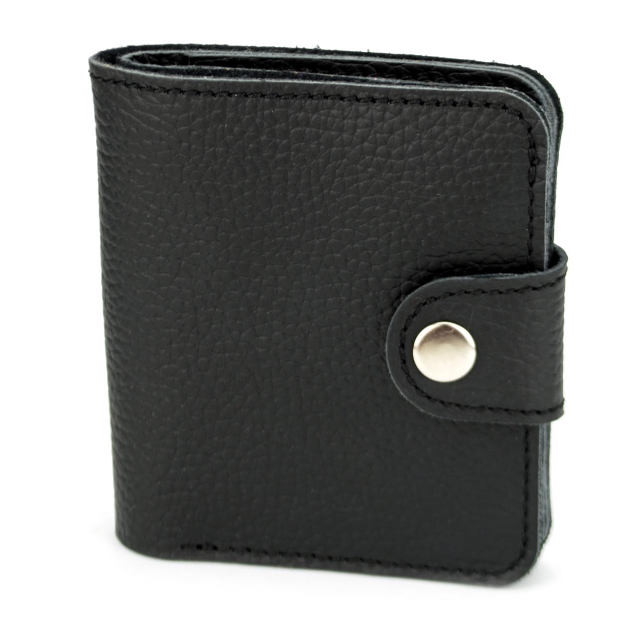Кошелек мужской кожаный София флотар Черный