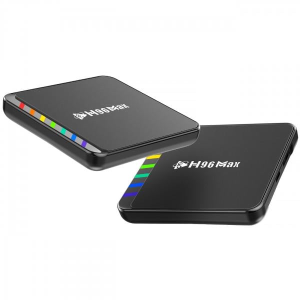 Смарт-приставка для телевізора H96 MAX W2 2/16 Гб Amlogic S905W2 Android 11 WiFi 2,4G+5G BT5,0 LAN:100M Black (W2_2GB/16GB) - фото 5