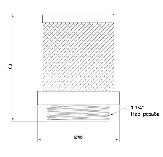 Фільтр-сітка з нержавіючої сталі для зворотного клапана CK 1 1/4" - фото 2 Фільтр-сітка з нержавіючої сталі для зворотного клапана CK 1 1/4" - фото 2