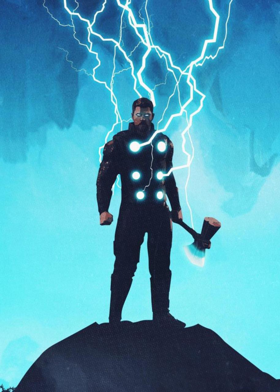 Картина постер Gee! Thor Тор персонаж з фільму 40х60 см TR.09.022