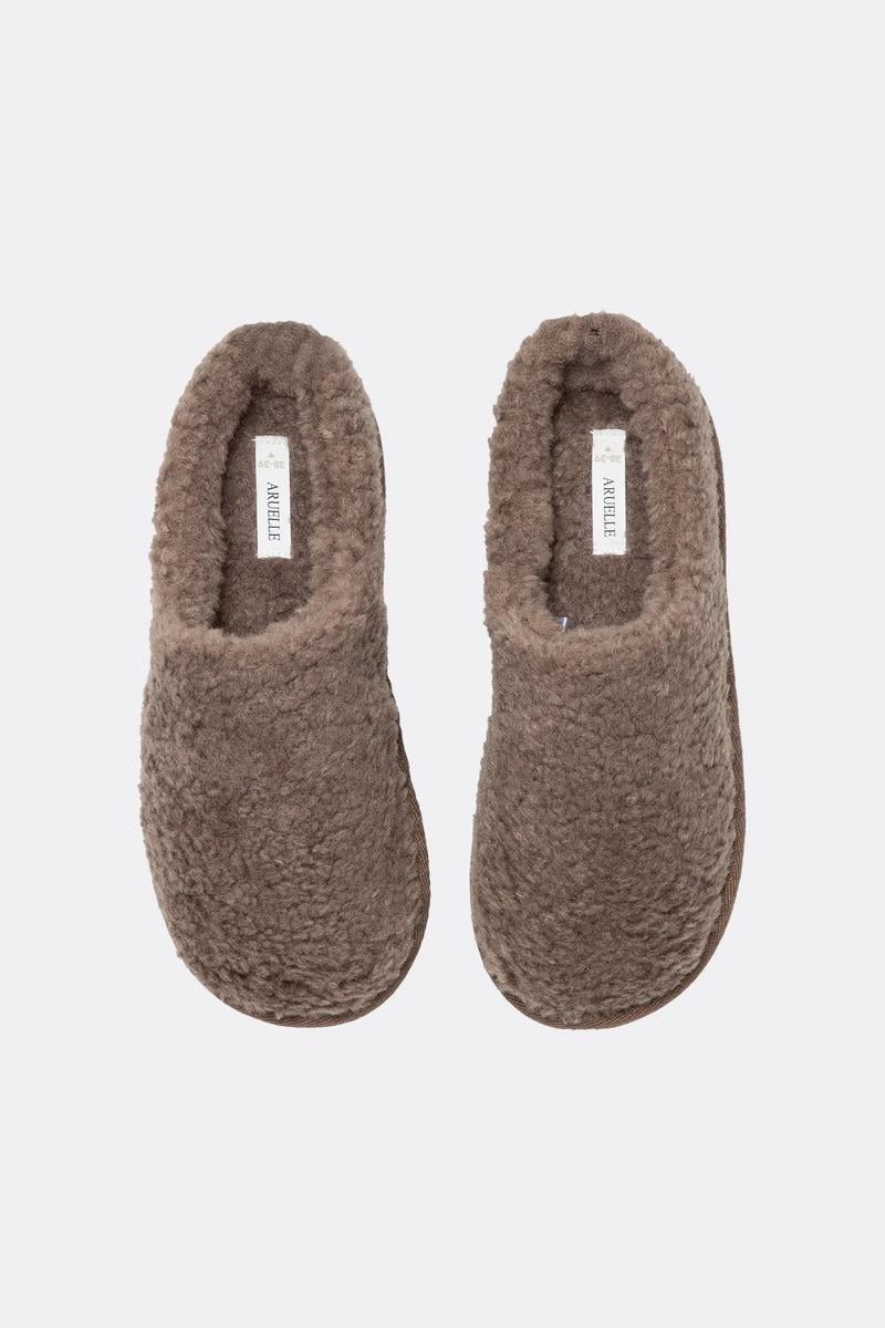 Домашні капці жіночі Aruelle р. 40/41 Коричневий (Cleo-slippers)