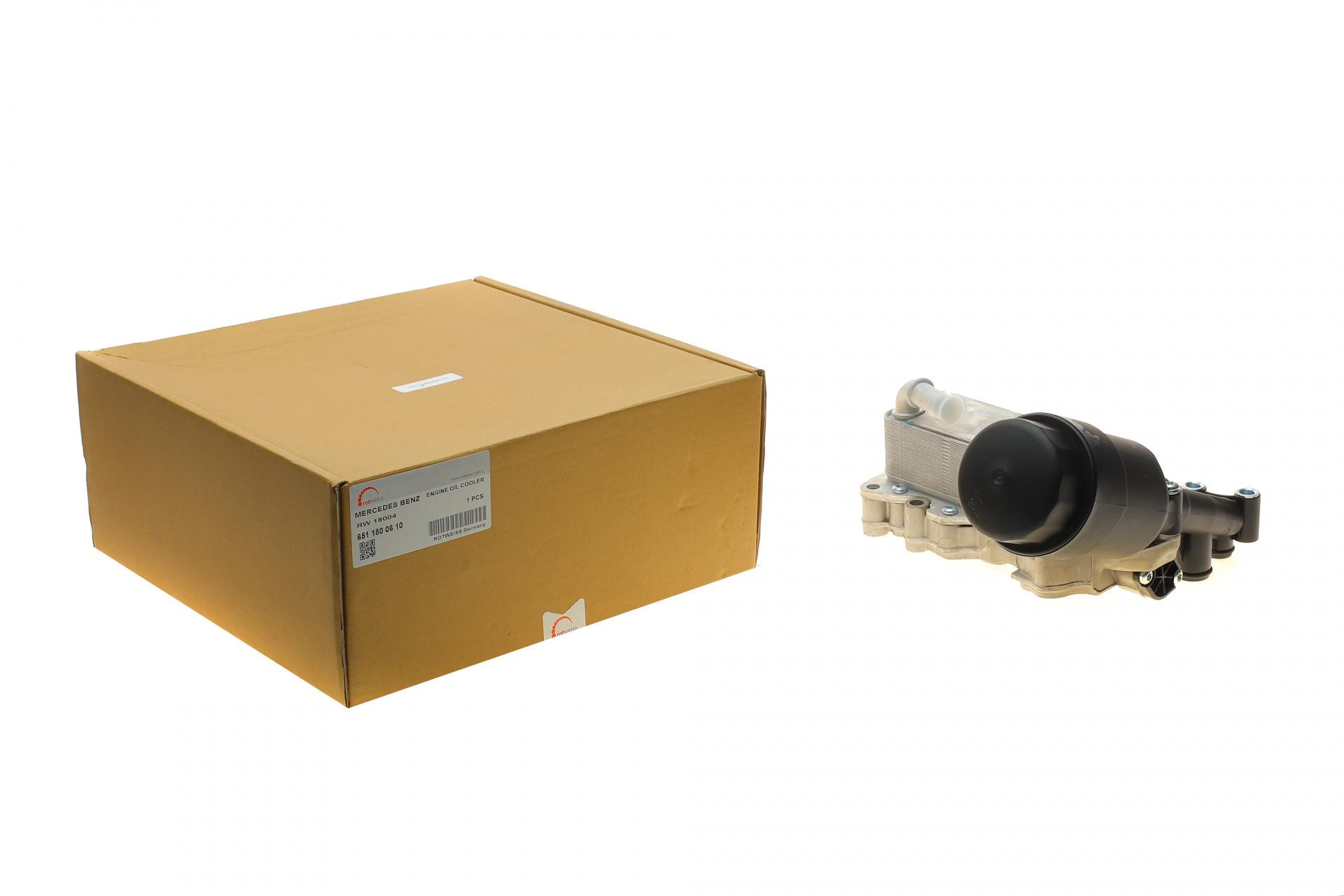 Корпус фильтра масляного ROTWEISS с радиатором MB OM651 6511800610- (RW18004)