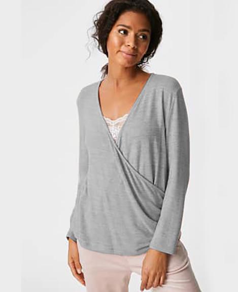 Кардиган женский C&A L Серый (64423-2120749b43)