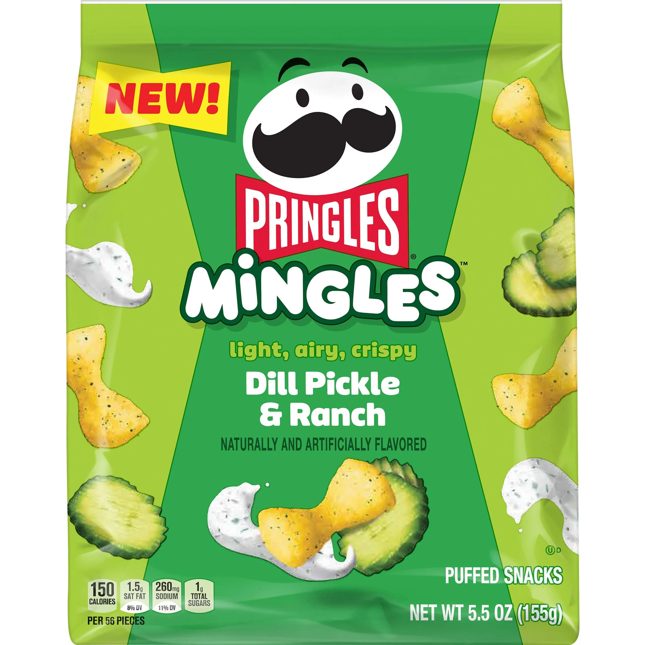 Чипсы Pringles Dill Pickle & Ranch Mingles 155 г (3456342342)