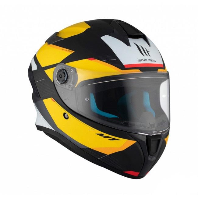 Мотошлем MT HELMETS Targo S KAY B3 L Black/Yellow/White (32193) - фото 4