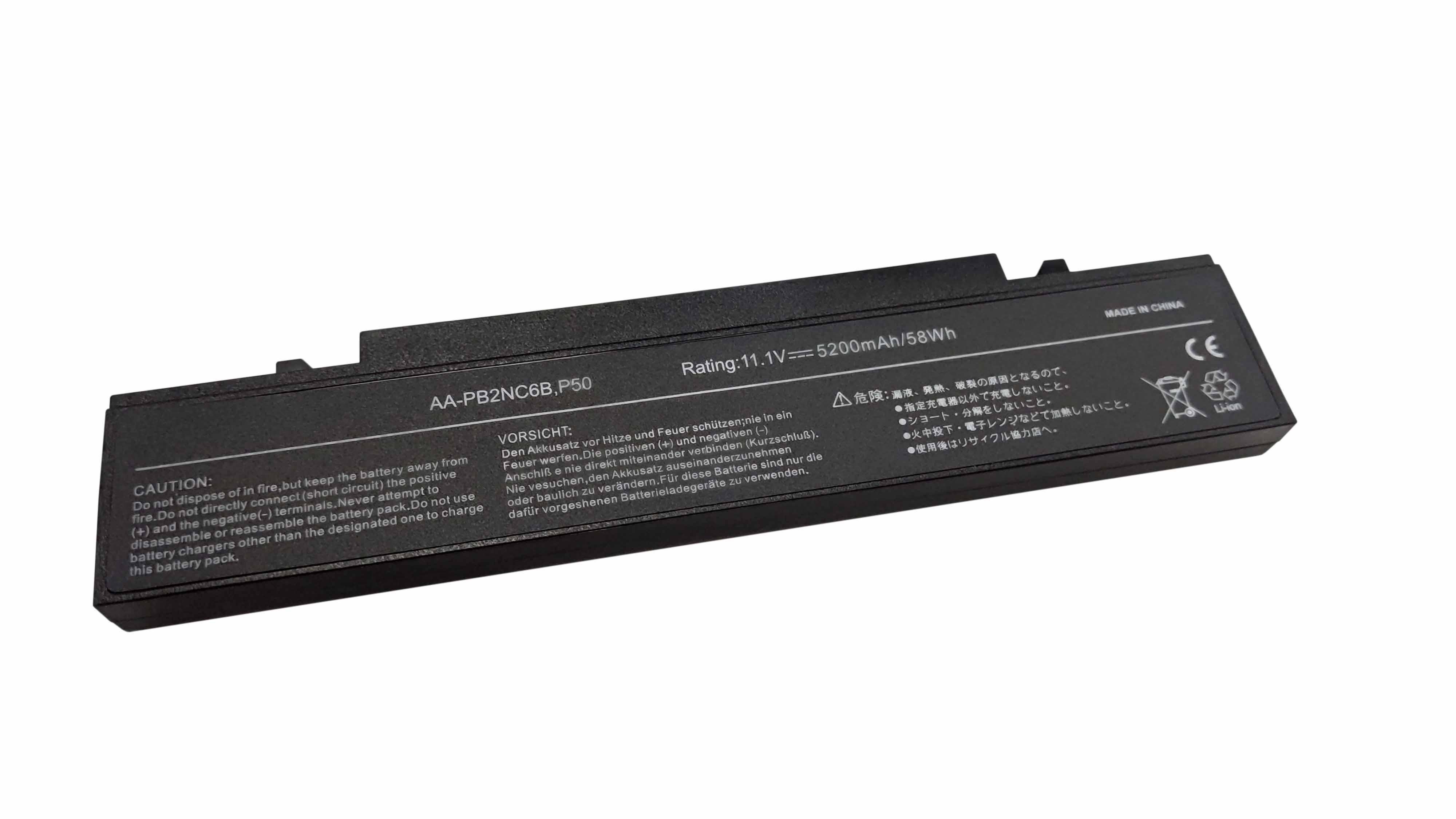 Аккумулятор для ноутбука Samsung AA-PB4NC6B P50 11.1V Black 5200mAh OEM - фото 1