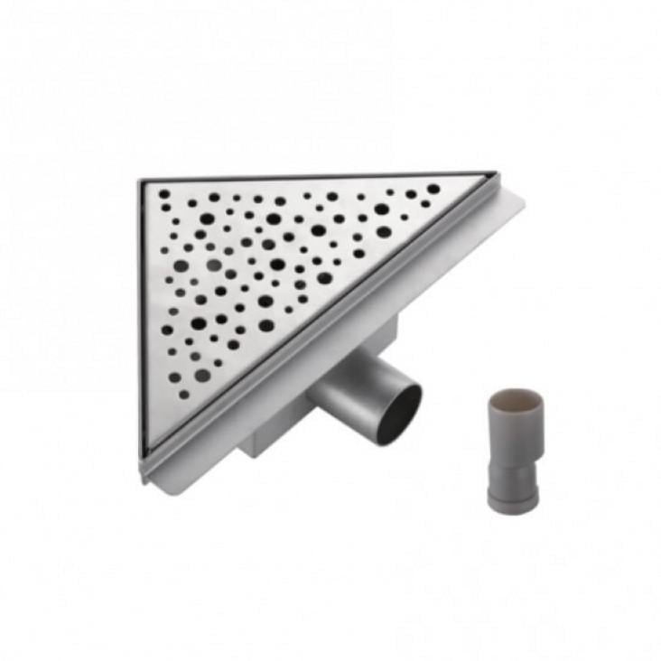 Трап для душа угловой Gappo G82020-1 нержавеющая сталь 200x200 мм (1037696)