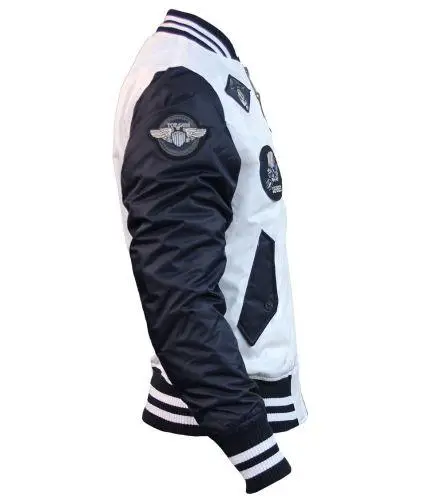 Бомбер Top Gun MA-1 Color Block Bomber Jacket S White/Navy (TGJ1649WNS) - фото 4