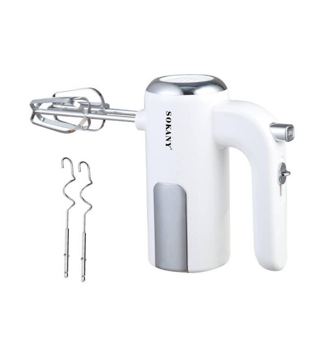 Миксер ручной Sokany 5 скоростей 400 Вт Белый (SK-6640)