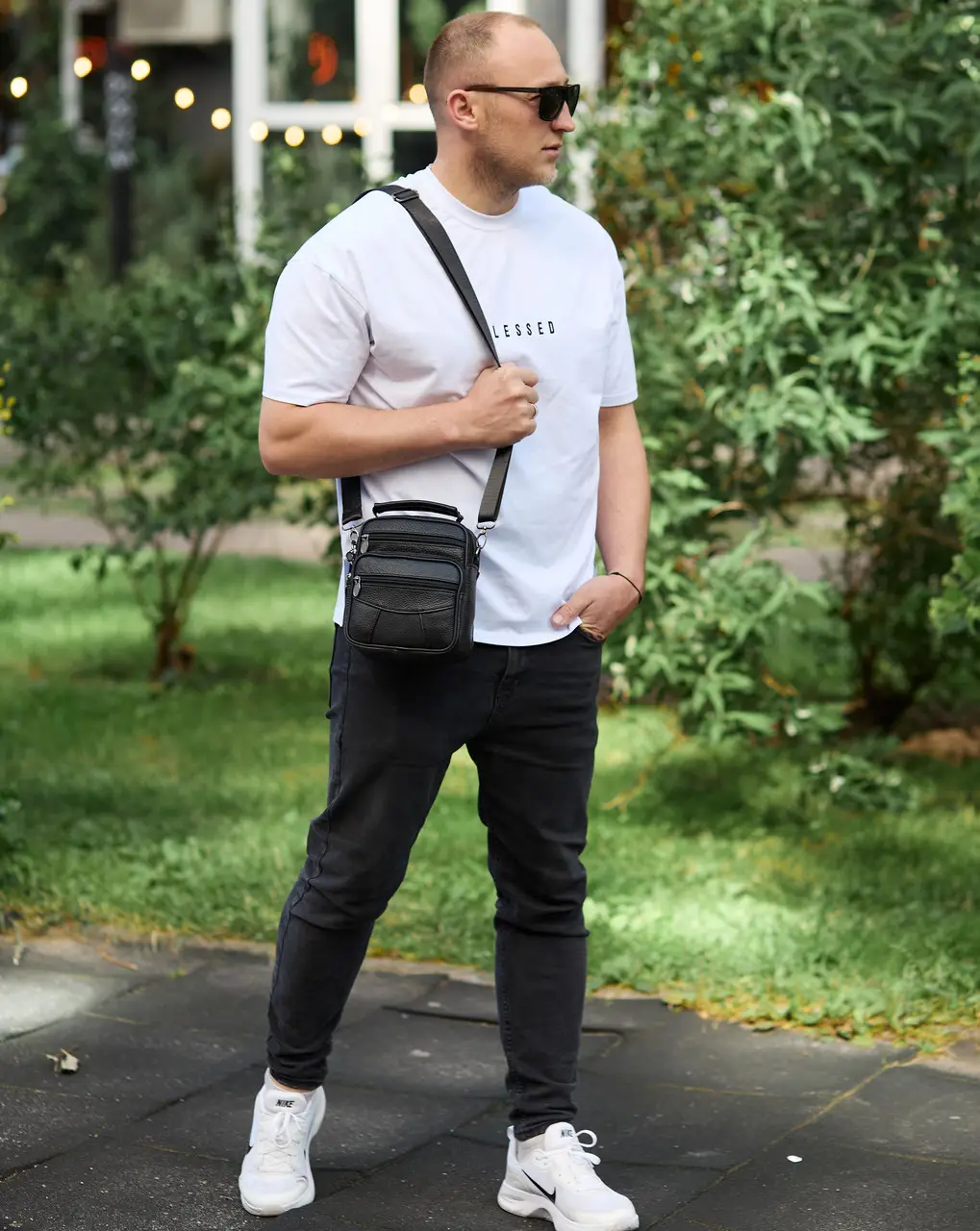 Сумка-барсетка через плечо с ручкой кожаная мужская Tiding Bag 17x21x9 см Черный - фото 9 Сумка-барсетка через плечо с ручкой кожаная мужская Tiding Bag 17x21x9 см Черный - фото 9