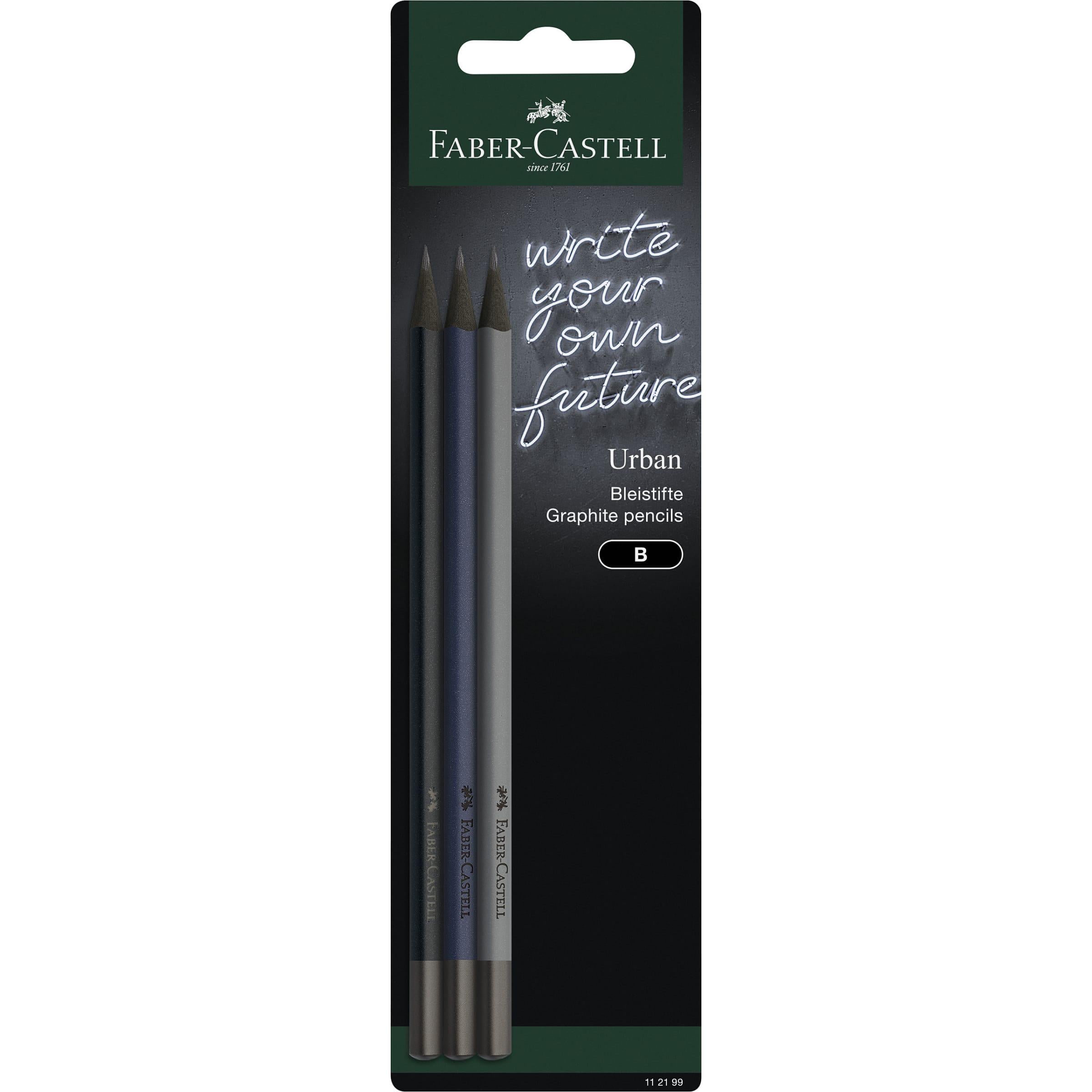 Карандаш чернографитный Faber-Castell URBAN в блистере 3 шт. (112199)
