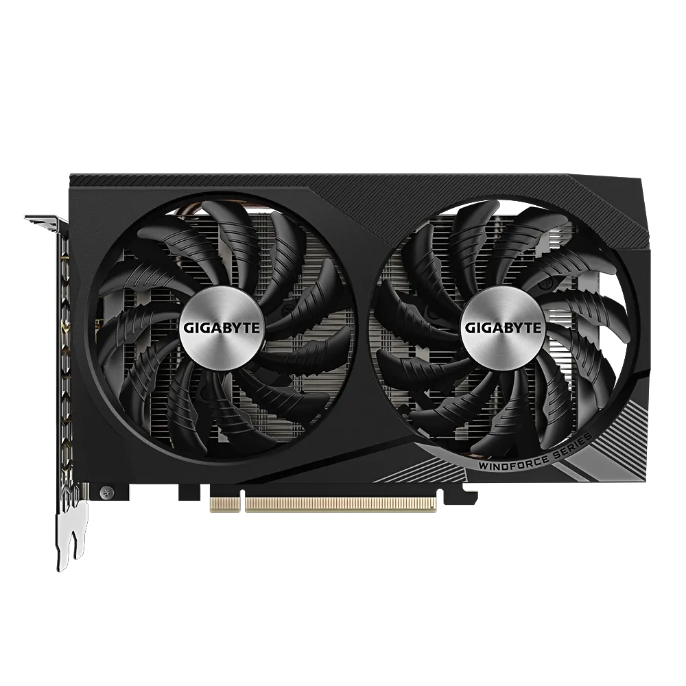 Видеокарта Gigabyte nVidia RTX 3050 8 ГБ GDDR6/14000 МГц (GV-N3050WF2V2-8GD) - фото 1