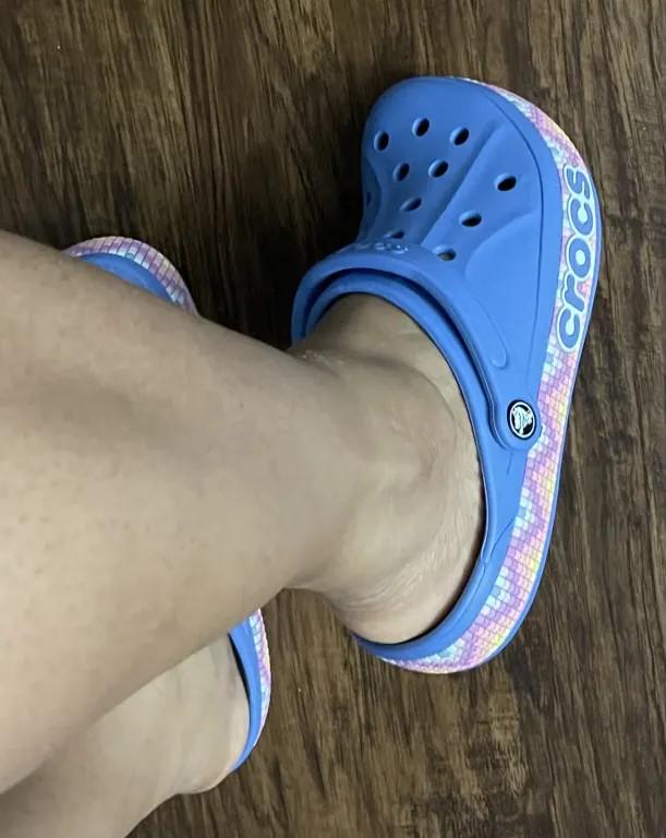 Сабо Crocs Bayaband Chevron р. W7/EUR 37-38 Powder Blue/Multicolor (9813645) - фото 7