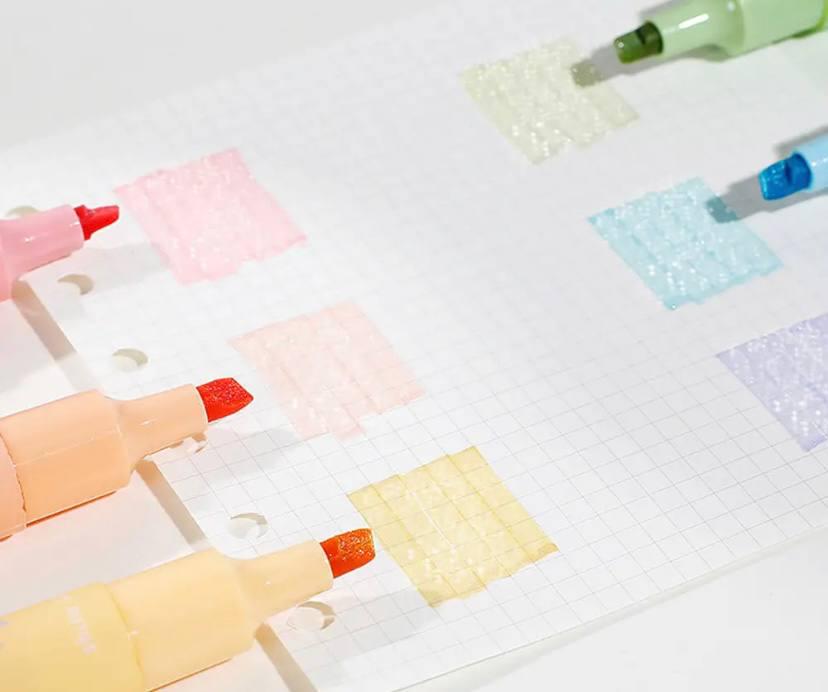 Набір акварельних маркерів з блискітками 6 кольорів (3d3e1bc6) - фото 3 Набір акварельних маркерів з блискітками 6 кольорів (3d3e1bc6) - фото 3