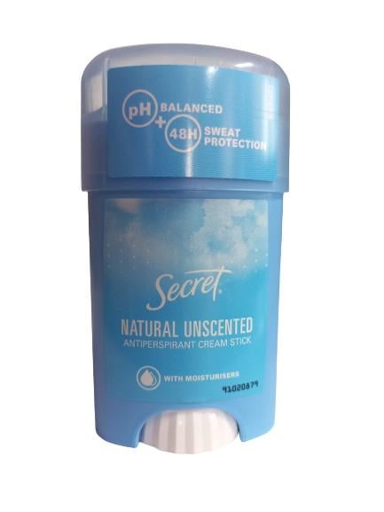 Дезодорант-антиперспирант Secret Natural Unscented кремовый кремовый 40 мл (118197)
