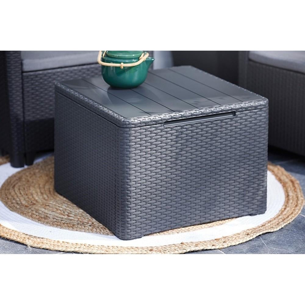 Стол-ящик Keter Claire storage table Графитовый (253410) - фото 4 Стол-ящик Keter Claire storage table Графитовый (253410) - фото 4