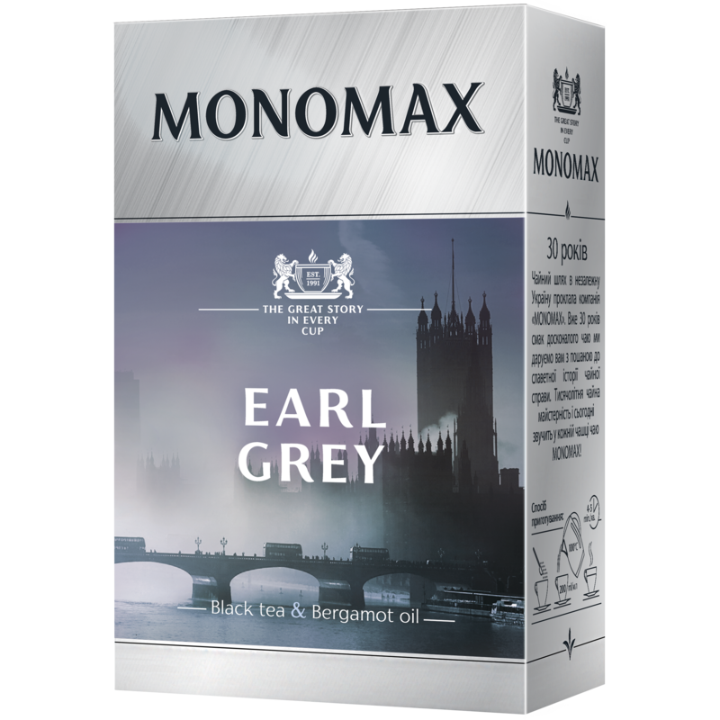 Чай чорний Мономах Earl Grey 90 г (2313755204)