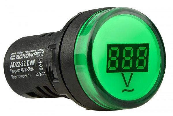 Вольтметр АСКО-УКРЕМ цифровой AD22-22 DVM Зеленый (A0190010011)