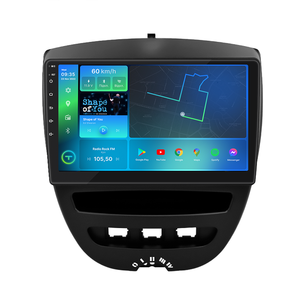 Магнитола штатная Torssen Citroen C1/107/Yago FL10 4+64Gb 4G Carplay DSP (202306134)