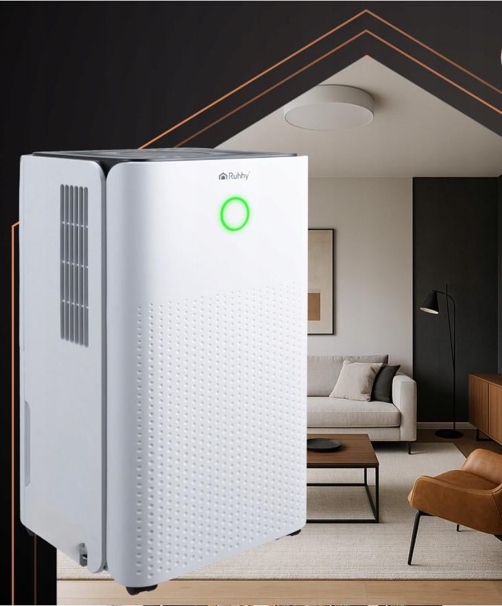 Осушитель воздуха Ruhhy 12 л/24 ч мощный адсорбционный фильтр WiFi-управление таймером и гигростатом 200 Вт - фото 4 Осушитель воздуха Ruhhy 12 л/24 ч мощный адсорбционный фильтр WiFi-управление таймером и гигростатом 200 Вт - фото 4