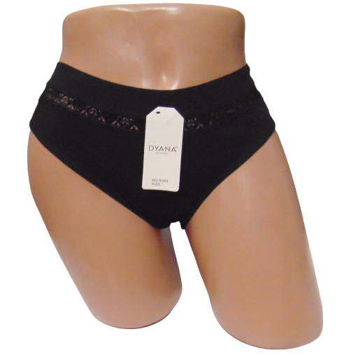 Женские трусики хлопковые Dyana 6268 M Черный (1723197388)