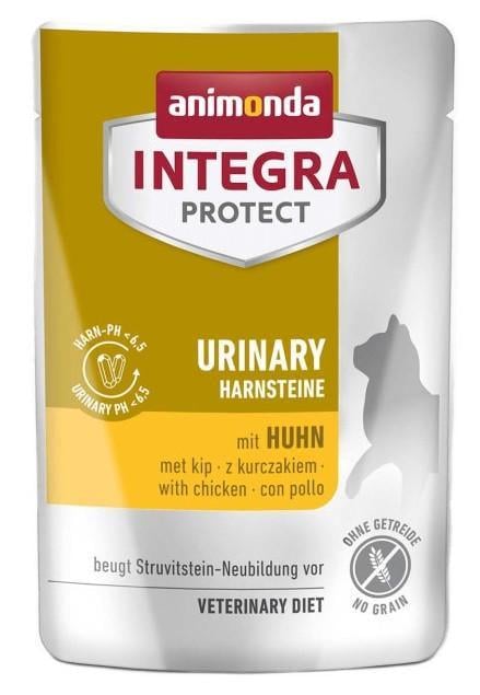 Корм влажный для кошек Integra Protect Urinary Struvit при лечении мочекаменной болезни курица 85 г (2527326816)