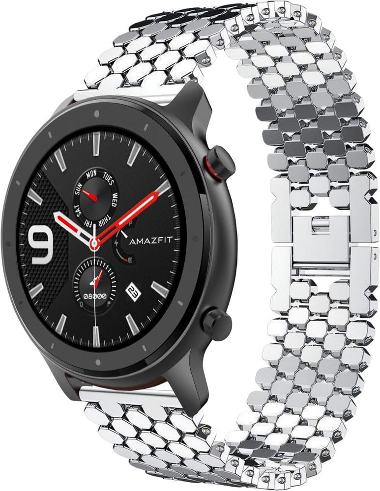 Металлический Ремешок Scaly для Amazfit GTR 47 мм Silver (28772-59)